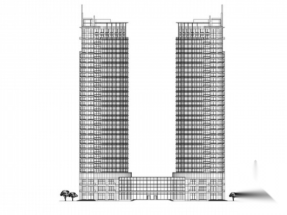 [上海]33层现代风格星级酒店建筑施工图（知名建筑公司）施工图下载【ID:167941166】