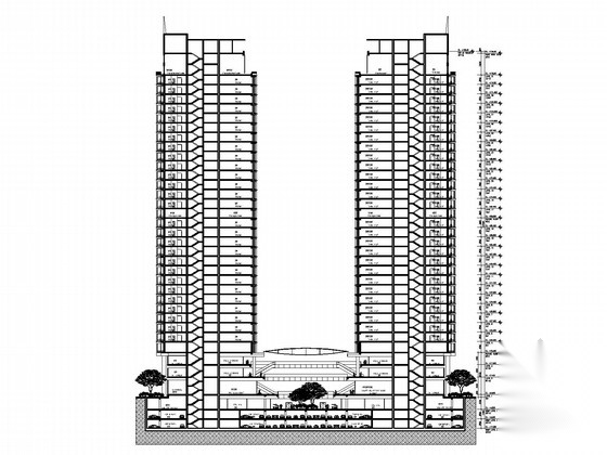 [上海]33层现代风格星级酒店建筑施工图（知名建筑公司）施工图下载【ID:167941166】