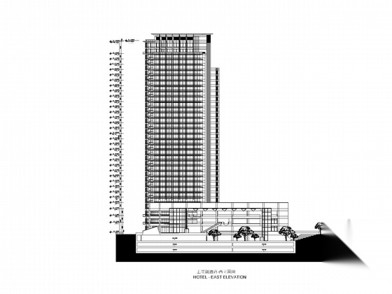 [上海]33层现代风格星级酒店建筑施工图（知名建筑公司）施工图下载【ID:167941166】