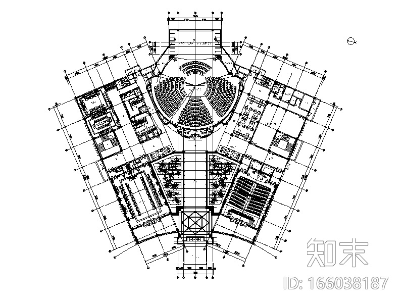 社区服务及物业管理办公室设计施工图cad施工图下载【ID:166038187】