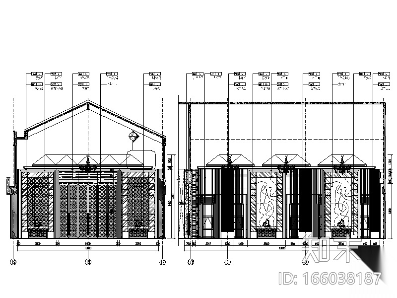 社区服务及物业管理办公室设计施工图cad施工图下载【ID:166038187】