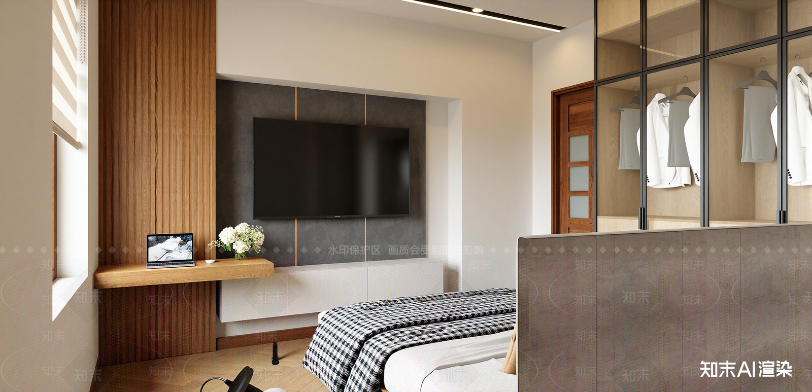 现代家居卧室SU模型下载【ID:1216058958】