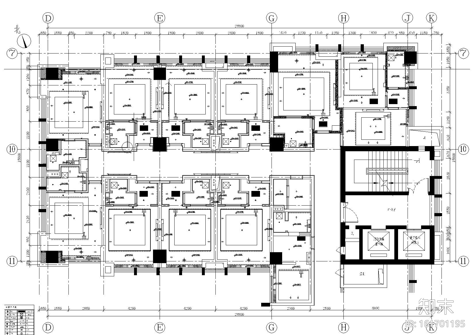 [武汉]-街道口亚朵酒店施工图+效果图施工图下载【ID:161701195】