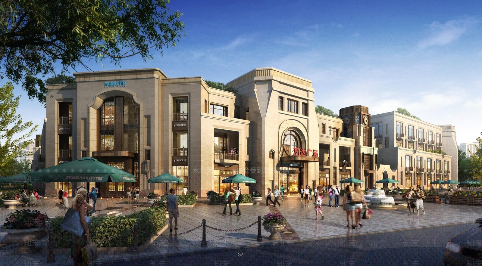 天津万达广场售楼处SU模型下载【ID:170438286】