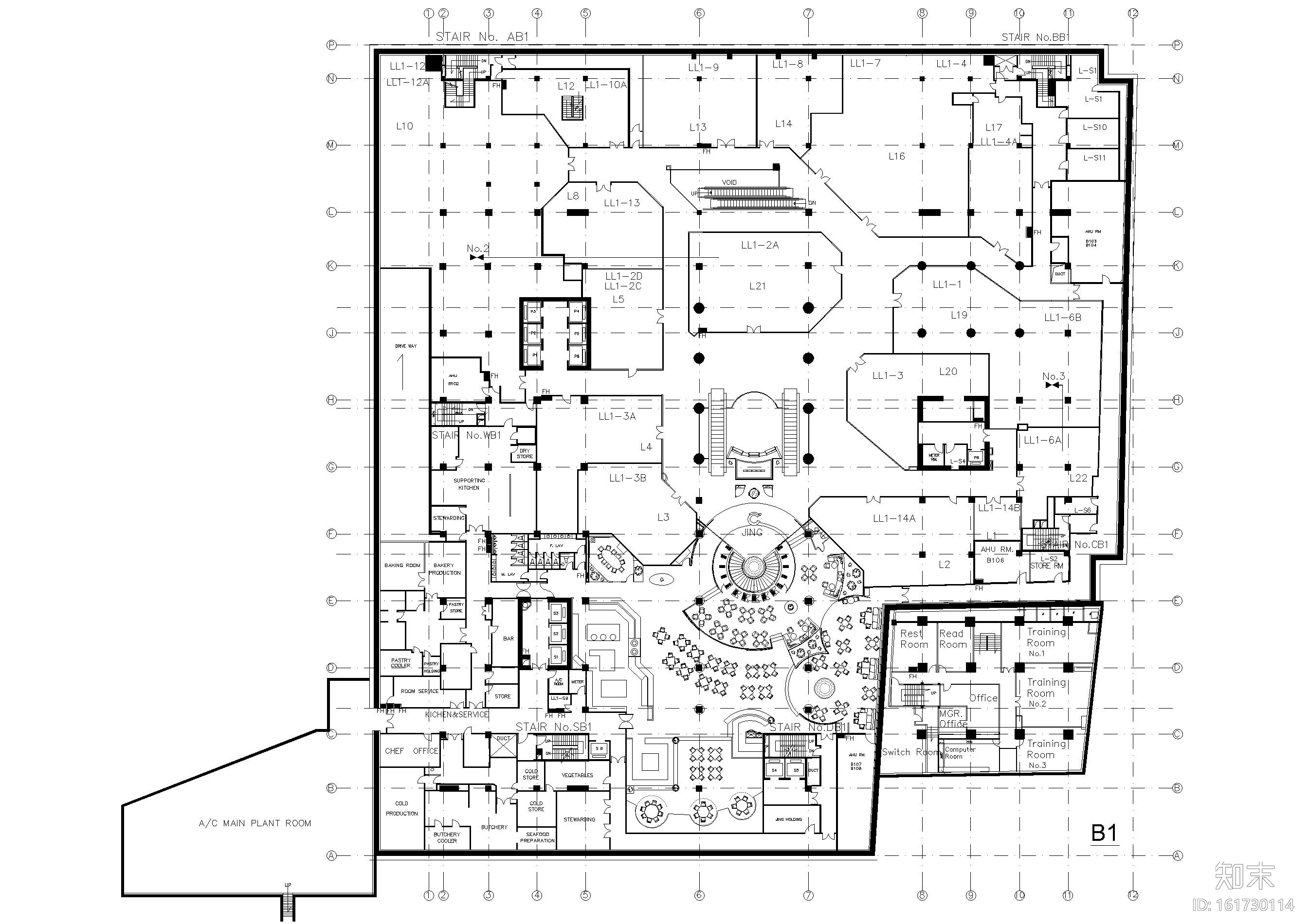 [北京]王府半岛酒店施工工程施工图+实景图cad施工图下载【ID:161730114】