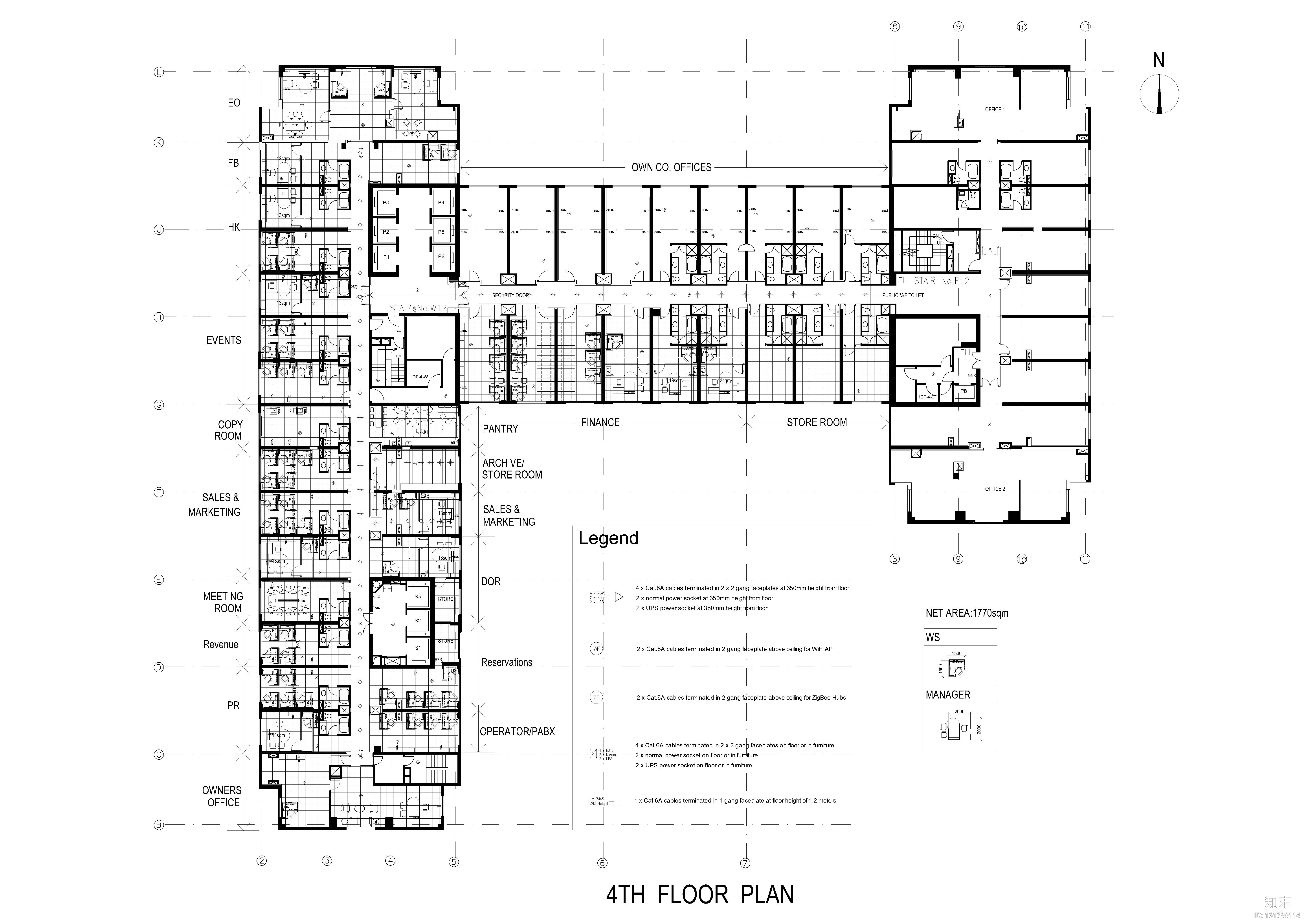 [北京]王府半岛酒店施工工程施工图+实景图cad施工图下载【ID:161730114】