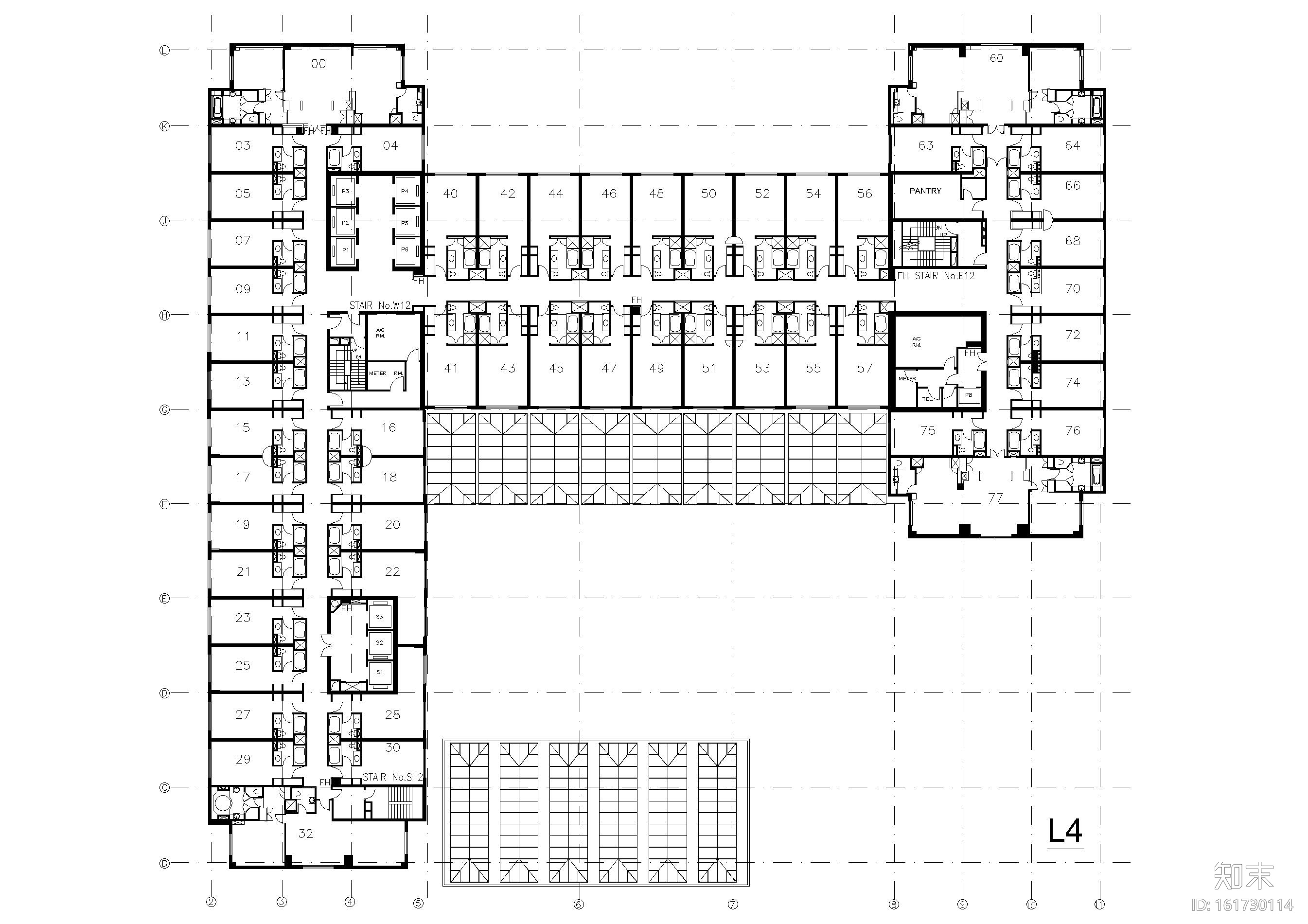 [北京]王府半岛酒店施工工程施工图+实景图cad施工图下载【ID:161730114】