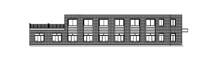 某公司食堂建筑CAD施工图（含大样详图）cad施工图下载【ID:166225114】