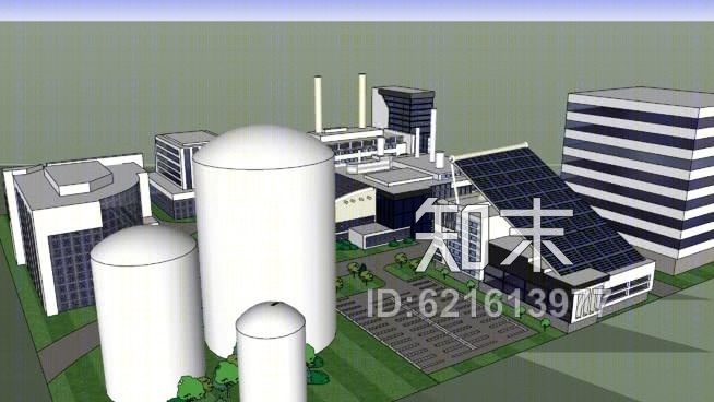 太阳能研究所。SU模型下载【ID:621613977】