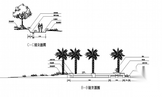 [珠海]亚热带风情商住社区园林景观工程施工图施工图下载【ID:161089155】