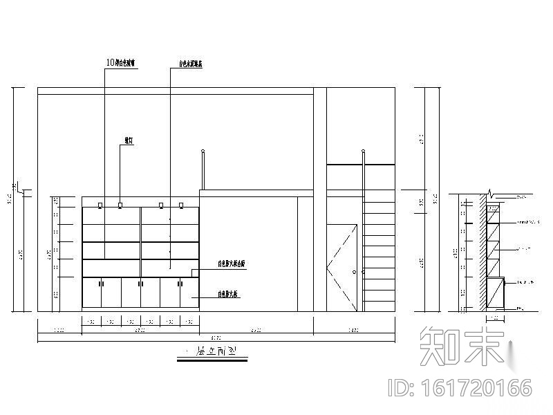 某茶叶专卖店装修图cad施工图下载【ID:161720166】
