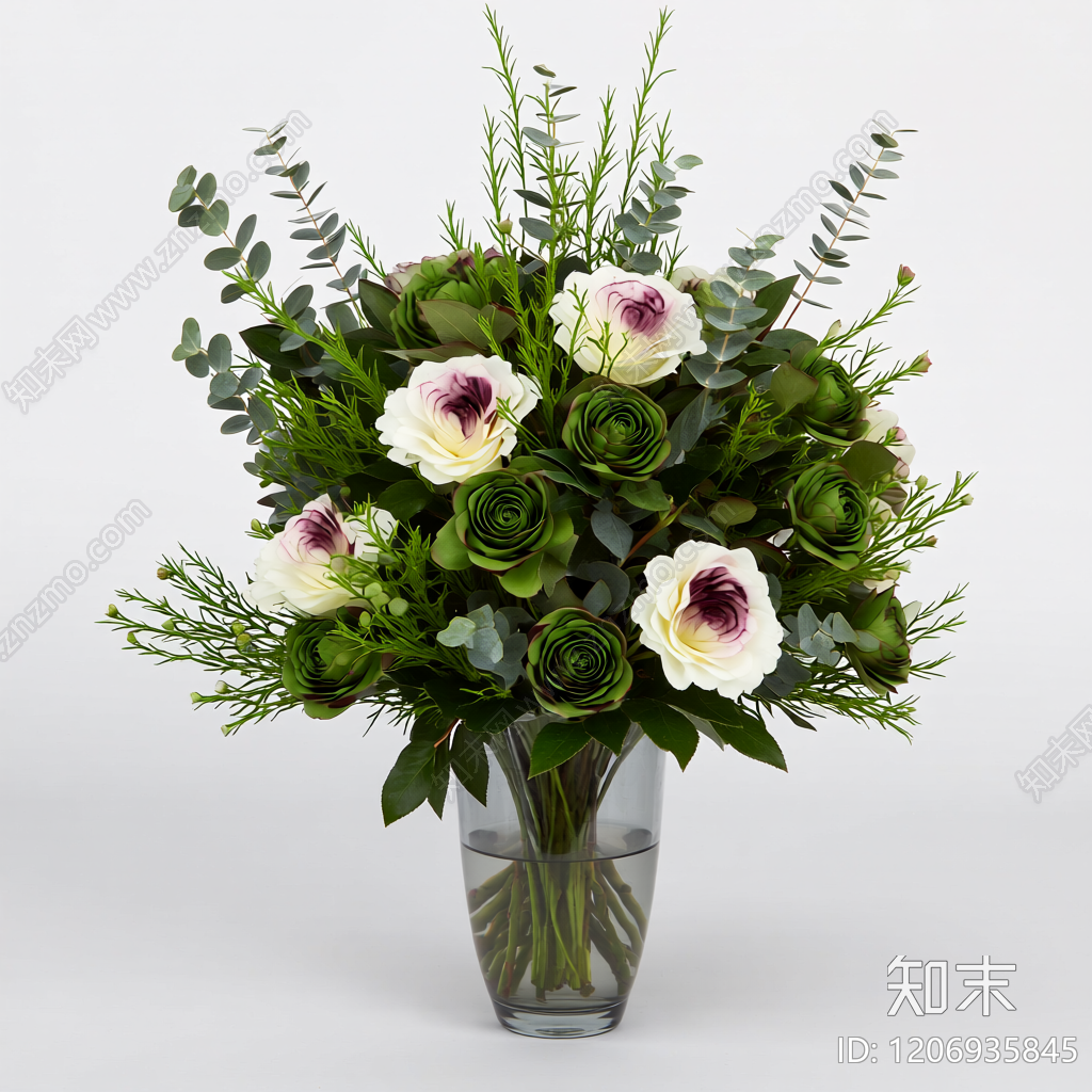 花束插花装饰3D模型下载【ID:1206935845】