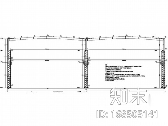 单层重型钢结构厂房施工图施工图下载【ID:168505141】