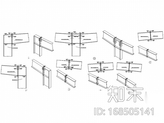 单层重型钢结构厂房施工图施工图下载【ID:168505141】