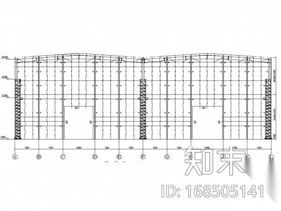 单层重型钢结构厂房施工图施工图下载【ID:168505141】