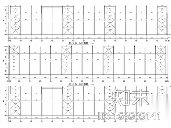 单层重型钢结构厂房施工图施工图下载【ID:168505141】