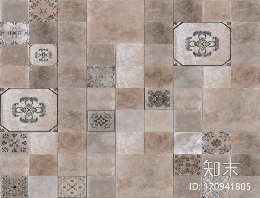 复古砖拼花贴图下载【ID:170941805】