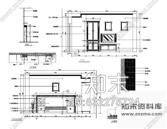 图块/节点欧式卧房装饰详图cad施工图下载【ID:832275724】