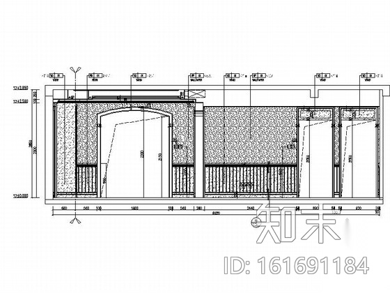 [天津]田园风格三居室样板间装修图（含实景）cad施工图下载【ID:161691184】