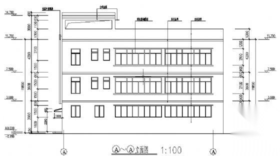 某三层文化厅建筑设计方案图cad施工图下载【ID:151618193】