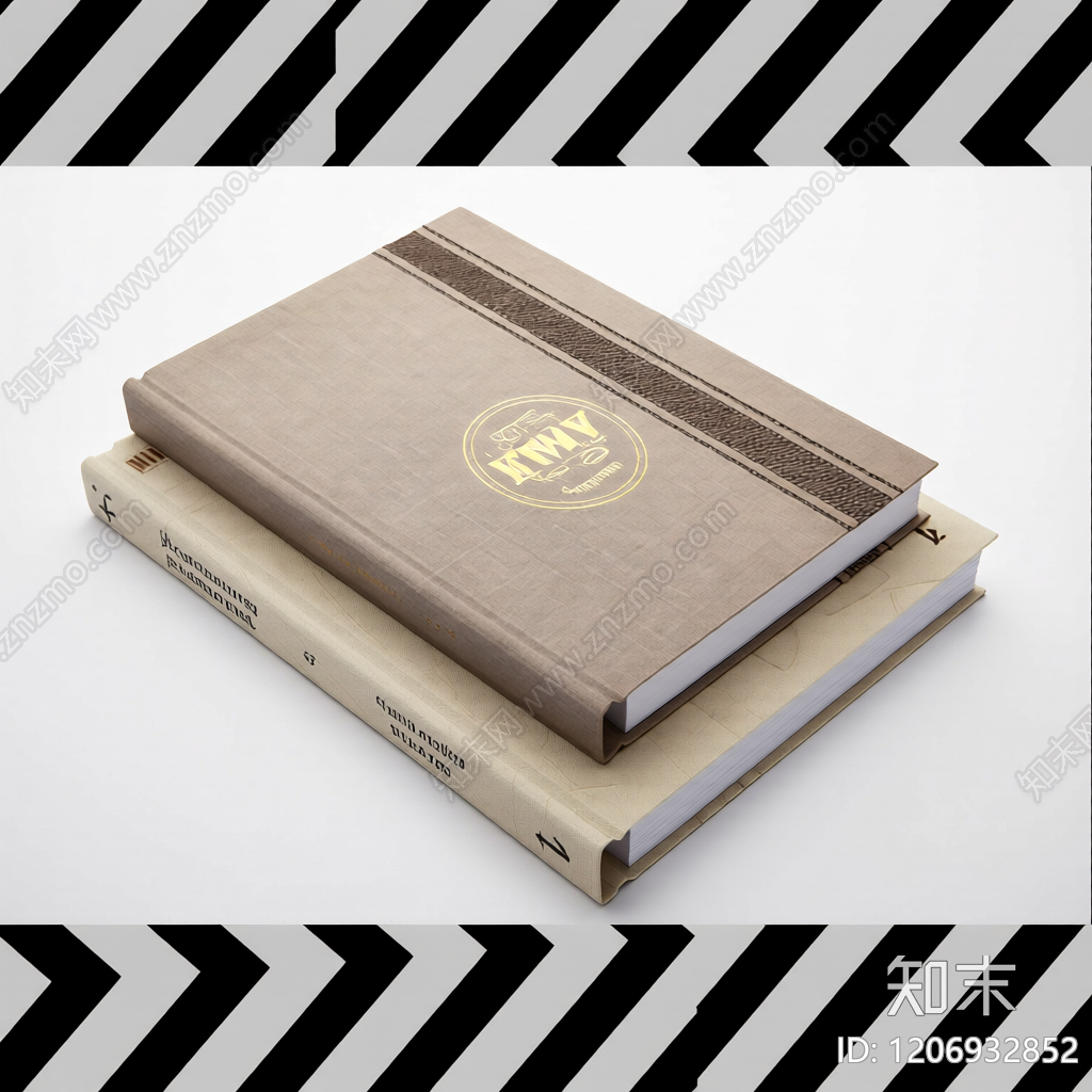 装饰书籍堆叠模型3D模型下载【ID:1206932852】