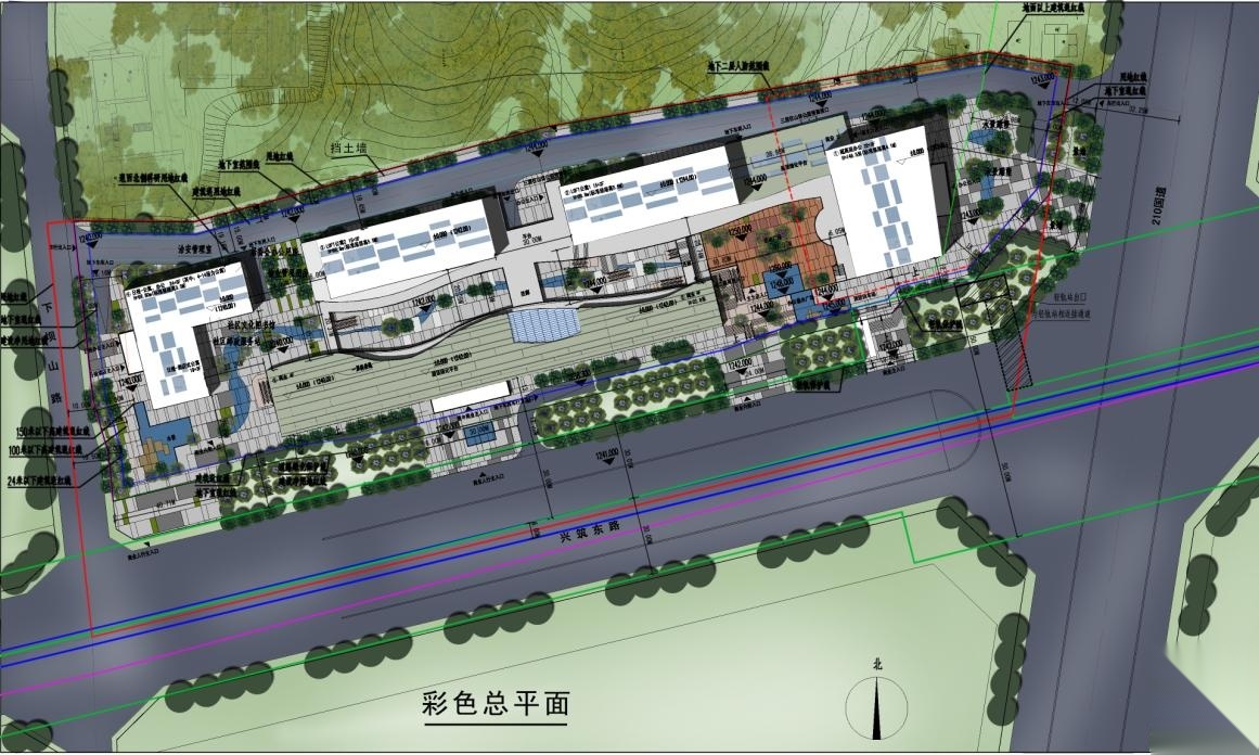 [贵阳]超高层水面肌理现代风格国际广场综合体建文本（...cad施工图下载【ID:151708176】