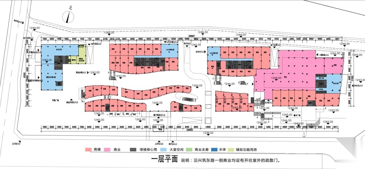 [贵阳]超高层水面肌理现代风格国际广场综合体建文本（...cad施工图下载【ID:151708176】