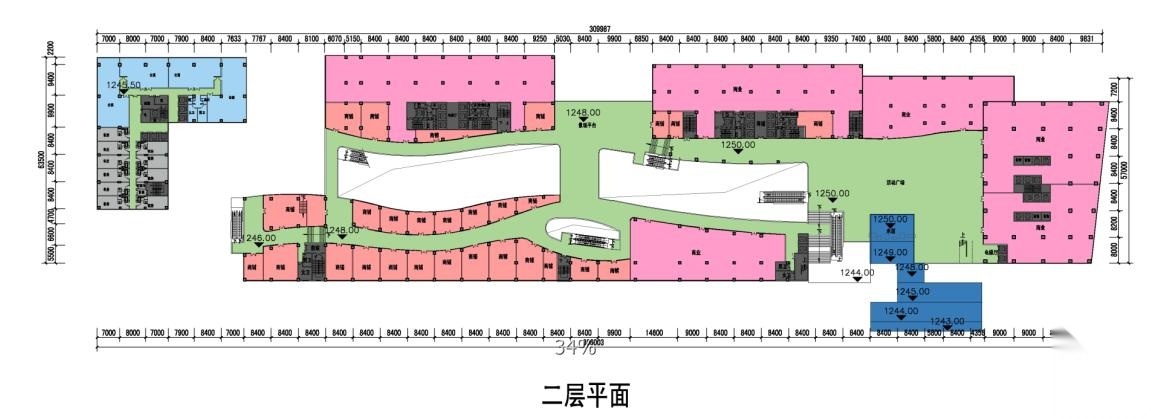 [贵阳]超高层水面肌理现代风格国际广场综合体建文本（...cad施工图下载【ID:151708176】