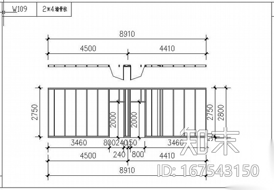 [中英]四川某二层木结构住宅建筑结构设计图施工图下载【ID:167543150】