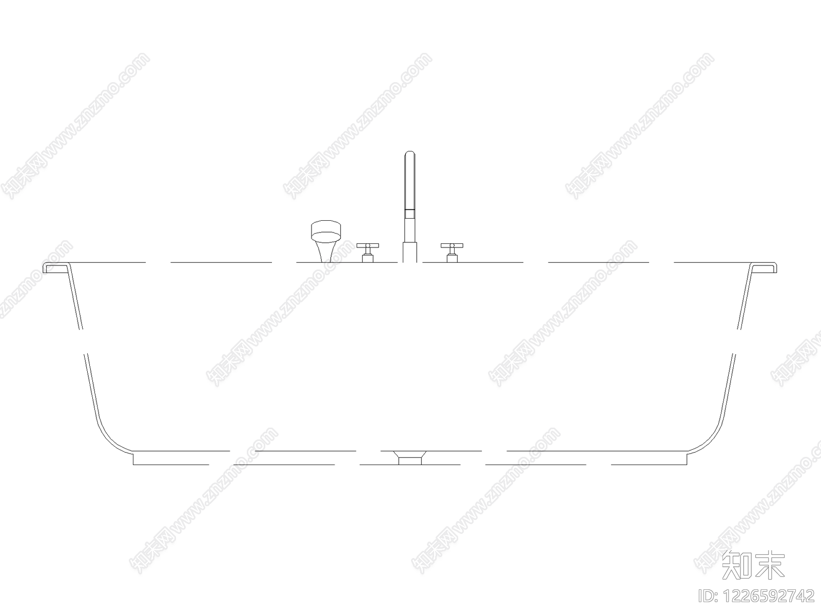 卫浴设施cad施工图下载【ID:1226592742】