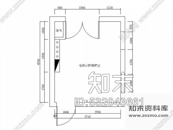 施工图某时尚大酒店电梯间装修图施工图下载【ID:532043661】