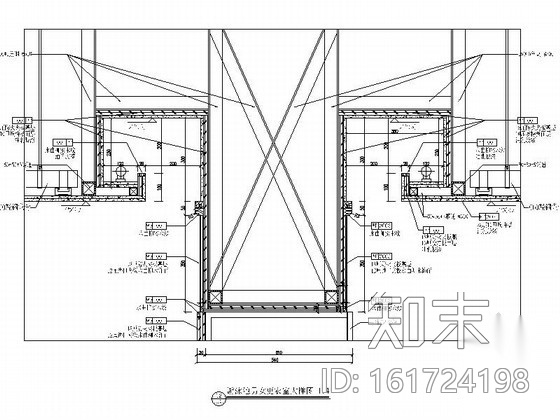 [深圳]豪华酒店游泳池男女更衣室设计施工图施工图下载【ID:161724198】