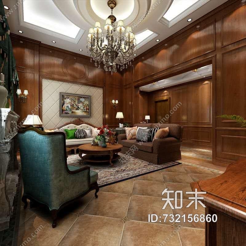 一套公司60万别墅cad装修图纸,含效果图,对于新手和新设计师有很大帮助施工图下载【ID:732156860】