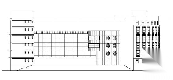 桃溪中学某六层综合楼建筑施工图cad施工图下载【ID:151574168】