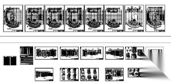 桃溪中学某六层综合楼建筑施工图cad施工图下载【ID:151574168】