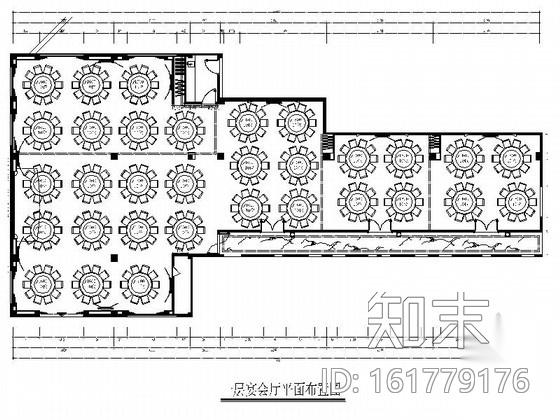 [福建]欧式华丽复古大酒店宴会厅室内施工图（含效果图）cad施工图下载【ID:161779176】