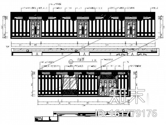 [福建]欧式华丽复古大酒店宴会厅室内施工图（含效果图）cad施工图下载【ID:161779176】