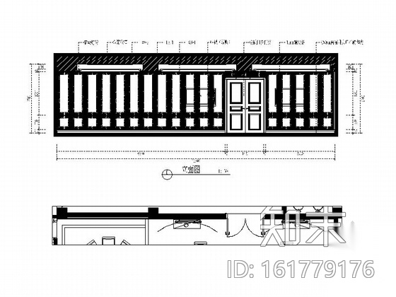 [福建]欧式华丽复古大酒店宴会厅室内施工图（含效果图）cad施工图下载【ID:161779176】