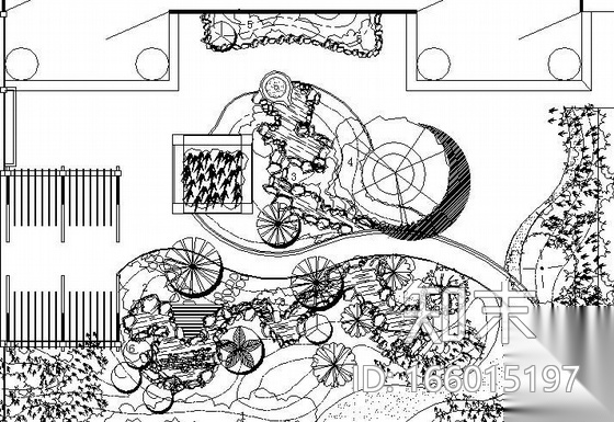 英式别墅花园景观绿化全套施工图cad施工图下载【ID:166015197】