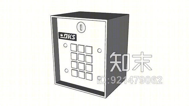 26型号1500访问控制数字键盘SU模型下载【ID:921479062】