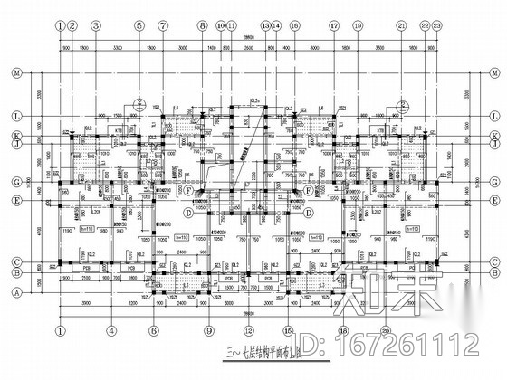 [河南]七层砖混结构住宅楼建筑结构施工图（最新出图）cad施工图下载【ID:167261112】