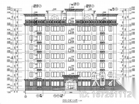 [河南]七层砖混结构住宅楼建筑结构施工图（最新出图）cad施工图下载【ID:167261112】