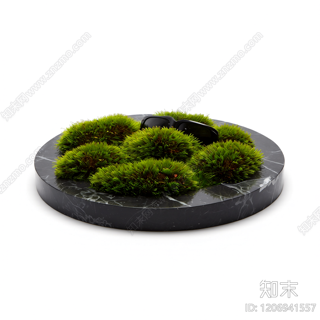 苔藓盆景装饰品3D模型下载【ID:1206941557】
