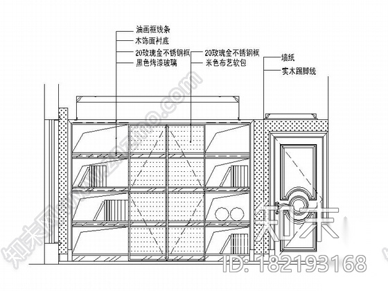 经典优雅两层别墅欧式风格室内装修图（含效果图）cad施工图下载【ID:182193168】