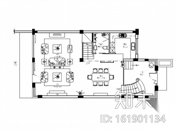 [成都]某三层别墅内样板房装修图（含实景)cad施工图下载【ID:161901134】