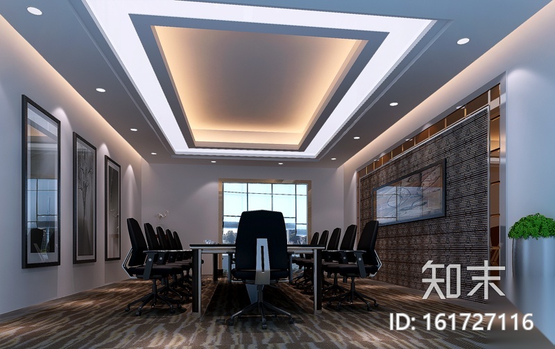 [江西]南昌国际金融中心办公室装修设计施工图+效果图cad施工图下载【ID:161727116】
