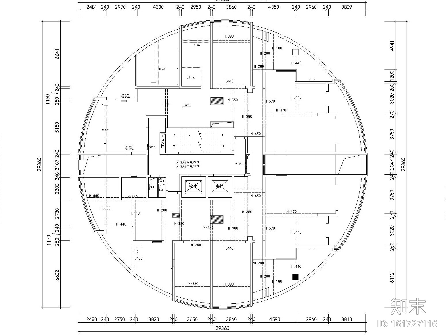 [江西]南昌国际金融中心办公室装修设计施工图+效果图cad施工图下载【ID:161727116】