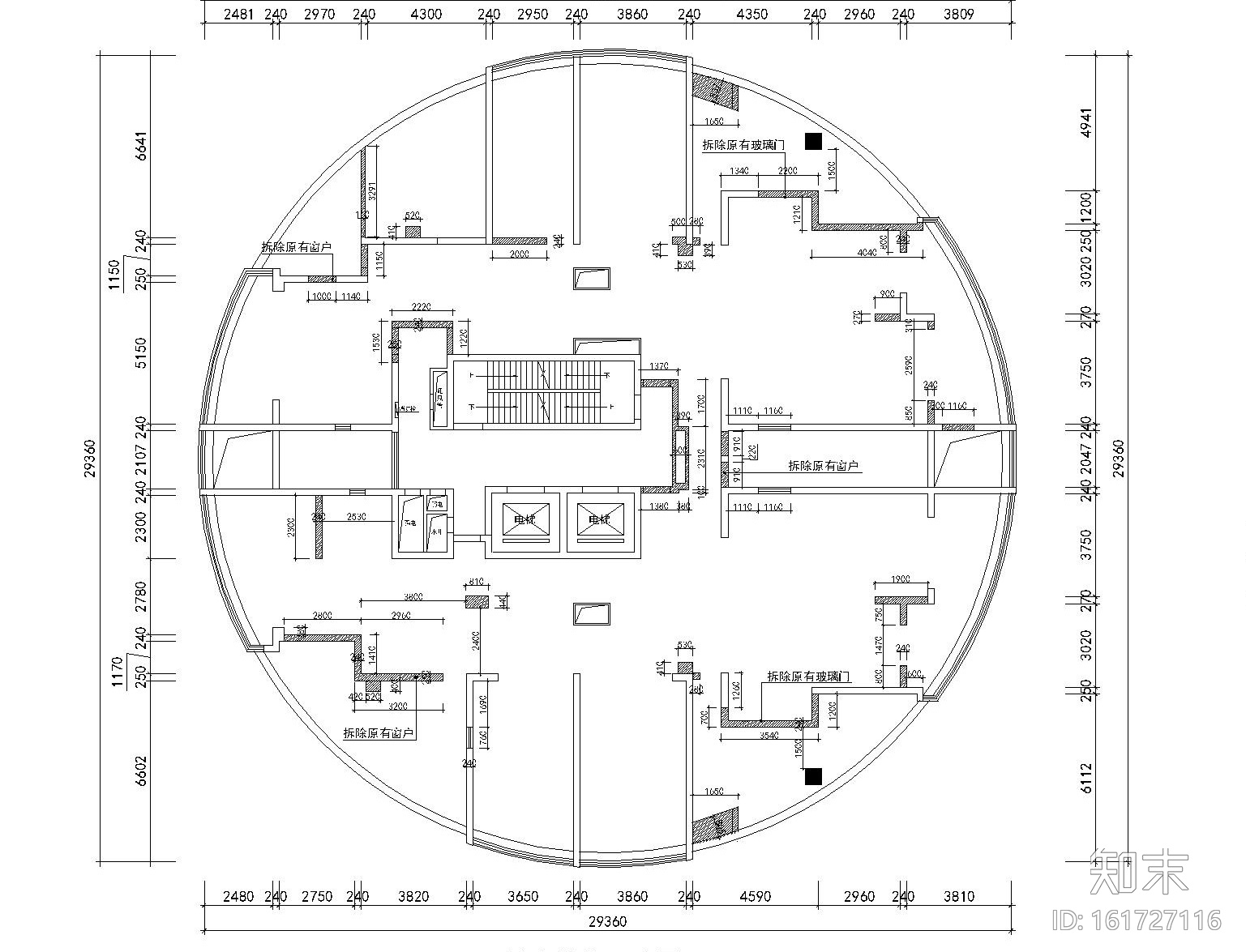 [江西]南昌国际金融中心办公室装修设计施工图+效果图cad施工图下载【ID:161727116】