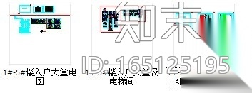 [江苏]名城高端住宅花园小区入户大堂装修施工图（含电气...施工图下载【ID:165125195】