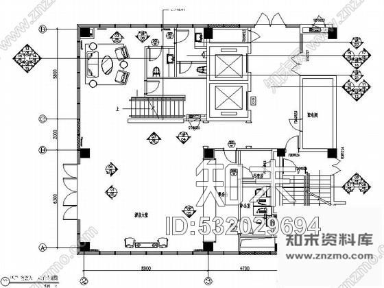施工图江苏工业园区现代商务酒店大堂及餐饮部分室内施工图含效果图施工图下载【ID:532029694】